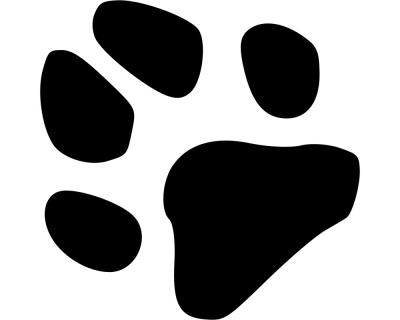 generisch Pfoten Sticker Auto Sticker Hunde Katzen Tatzen Aufkleber Hund  Tier Herz 70-Schwarz 14x5,5cm