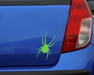 4 x 55mm Alu Naben Kappen Aufkleber Spinne Spider Design
