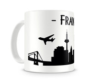 Tasse Frankfurt Skyline Tasse Modellnummer  wei/schwarz