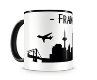 Tasse Frankfurt Skyline Tasse Modellnummer  schwarz/schwarz