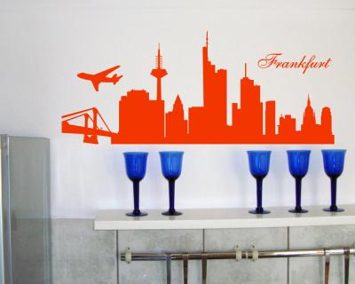 Wandtattoo Frankfurt Skyline - Ansicht 3