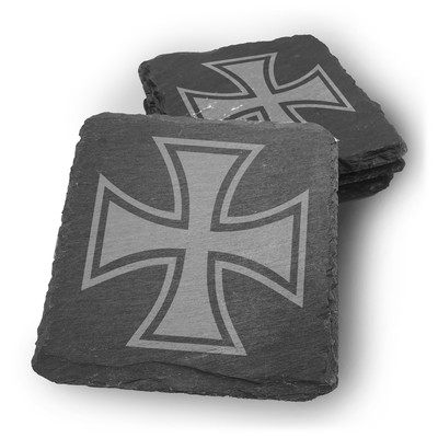 Aufkleber Eisernes Kreuz Iron Cross Autoaukleber Sticker Schwarz auf weißem  Grund