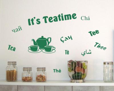 Wandtattoo Kche 'It's Teatime' - Ansicht 3