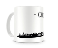 Tasse Chicago Skyline Tasse Modellnummer  wei/schwarz