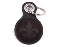 Schlsselanhnger Fleur de Lis Schlsselanhnger Modellnummer  dunkel braun/graviert