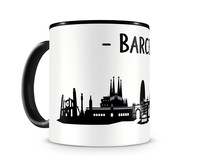 Tasse Barcelona Skyline Tasse Modellnummer  schwarz/schwarz