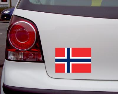 Norwegen Flagge Aufkleber Autoaufkleber