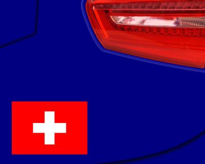 Schweiz Flagge Aufkleber Autoaufkleber - Ansicht 3