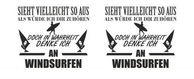 Tasse mit dem Motiv Ich denke an Windsurfen - Ansicht 2