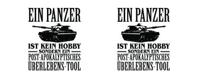 Tasse mit dem Motiv Ein Panzer ist kein Hobby - Ansicht 2