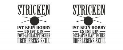 Tasse mit dem Motiv Stricken ist kein Hobby - Ansicht 2