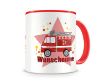 Tasse mit 9 unterschiedlichen Jungen Motiven 2 Tasse Modellnummer  rot