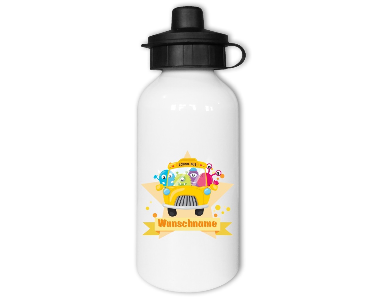 Trinkflasche mit Kinder Motiven  Modellnummer 002168-021-000  gelb