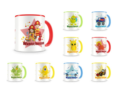 Tasse mit 9 unterschiedlichen Jungen Motiven 5