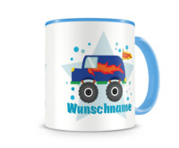 Tasse mit 9 unterschiedlichen Jungen Motiven 5 Tasse Modellnummer  blau