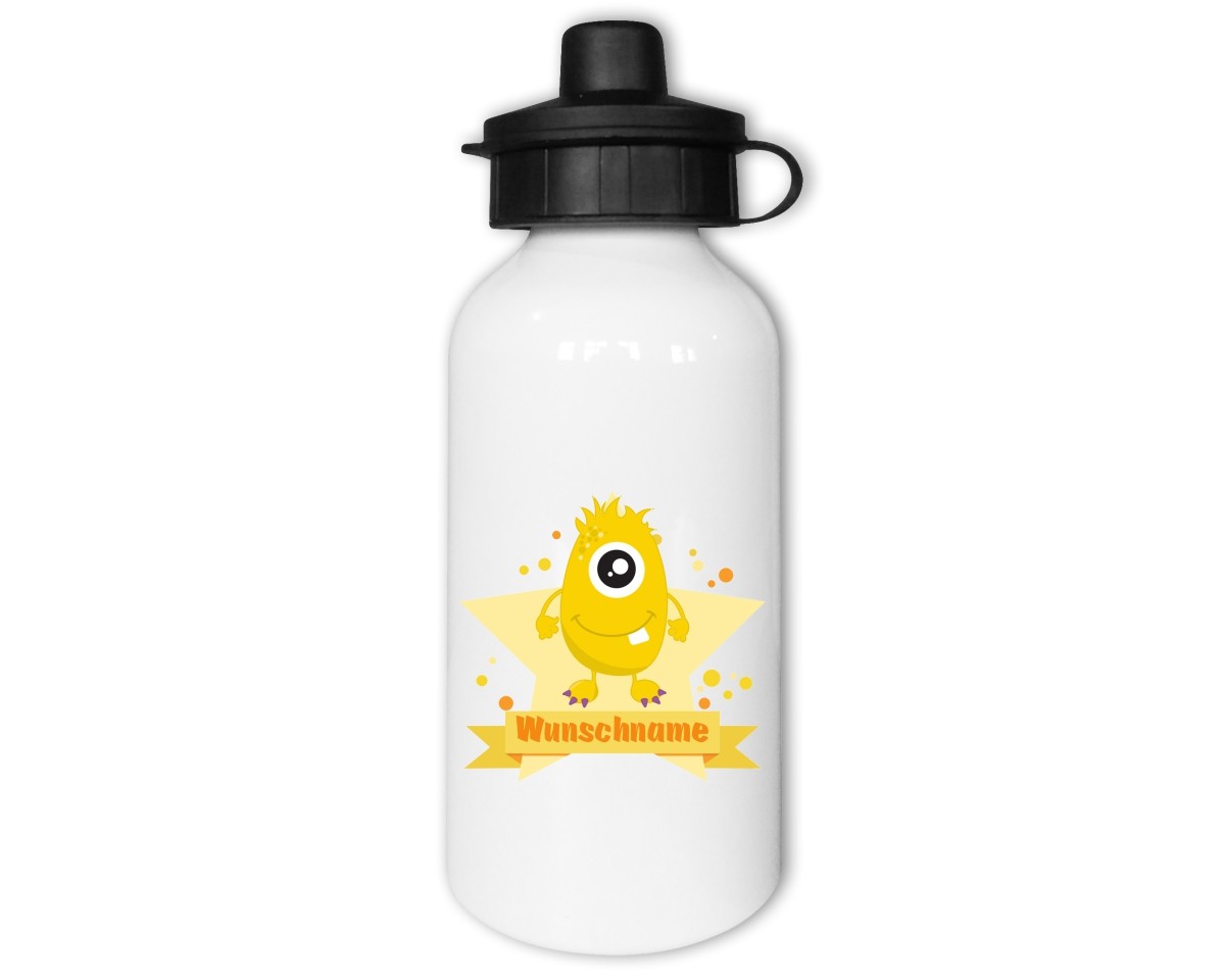 Trinkflasche mit Kinder Motiven  Modellnummer 002183-021-000  gelb