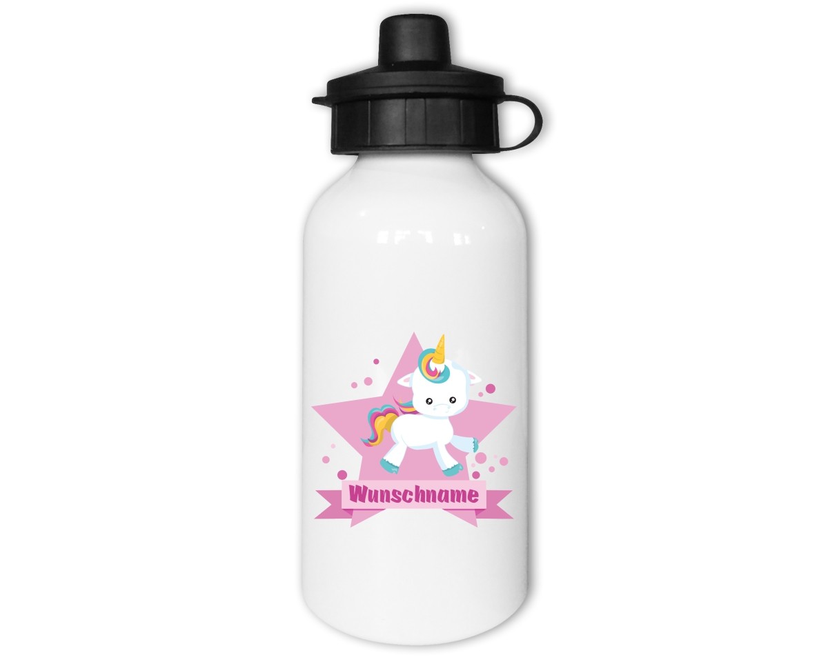 Trinkflasche mit Kinder Motiven  Modellnummer 002203-972-000  rosa