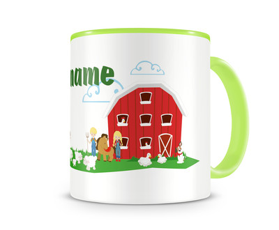 Tasse mit einem Bauernhof als Motiv - Ansicht 3