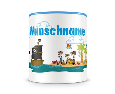 Tasse mit einer Piraten Insel als Motiv - Ansicht 2