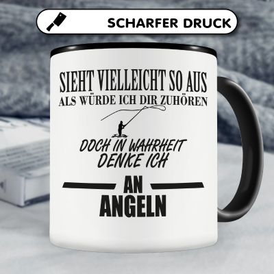 Tasse mit dem Motiv Ich denke an Angeln - Ansicht 5