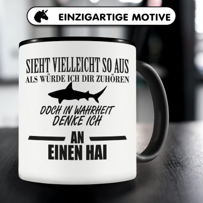 Tasse mit dem Motiv Ich denke an einen Hai - Ansicht 3