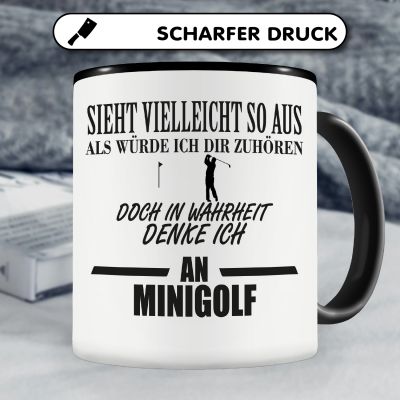 Tasse mit dem Motiv Ich denke an Minigolf - Ansicht 5