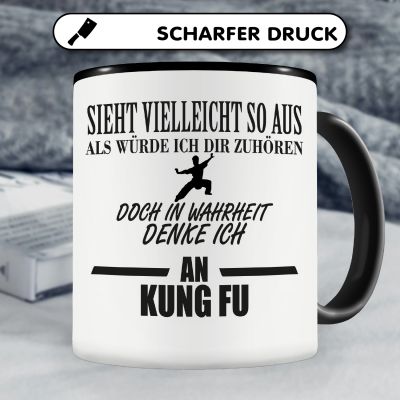 Tasse mit dem Motiv Ich denke an Kung Fu - Ansicht 5