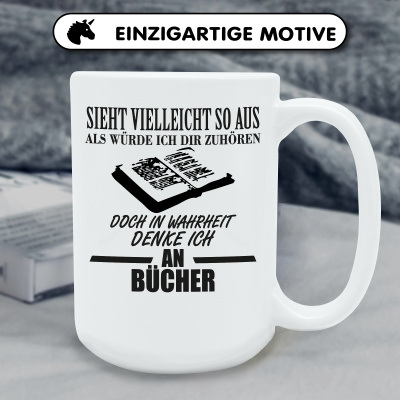 XXL Tasse mit dem Motiv Ich denke an Bcher - Ansicht 6