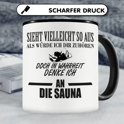 Tasse mit dem Motiv Ich denke an die Sauna - Ansicht 5