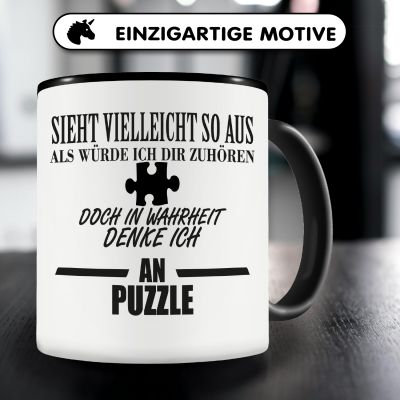 Tasse mit dem Motiv Ich denke an Puzzle - Ansicht 3