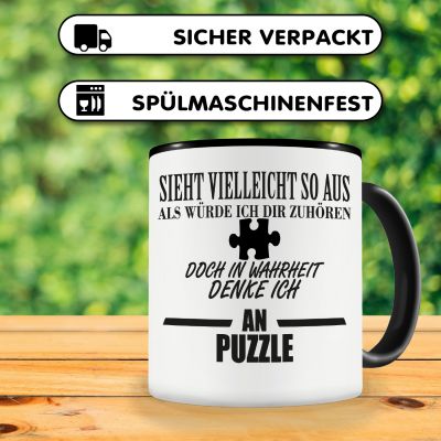 Tasse mit dem Motiv Ich denke an Puzzle - Ansicht 4