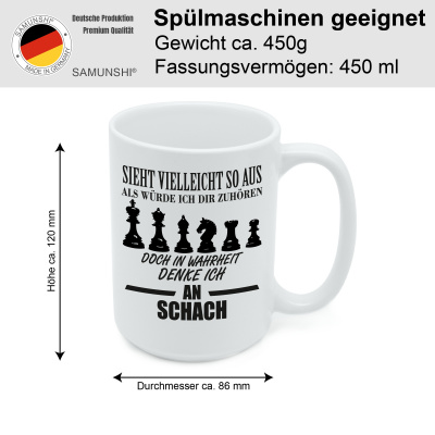 XXL Tasse mit dem Motiv Ich denke an Schach - Ansicht 2