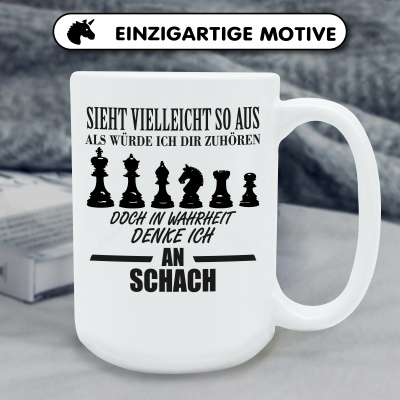 XXL Tasse mit dem Motiv Ich denke an Schach - Ansicht 6