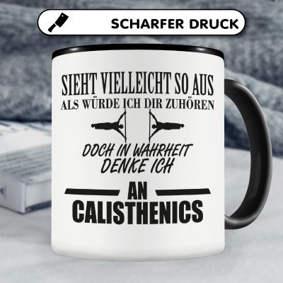 Tasse mit dem Motiv Ich denke an Calisthenics - Ansicht 5