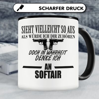 Tasse mit dem Motiv Ich denke an Softair - Ansicht 5