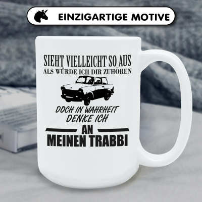 XXL Tasse mit dem Motiv Ich denke an meinen Trabbi - Ansicht 6