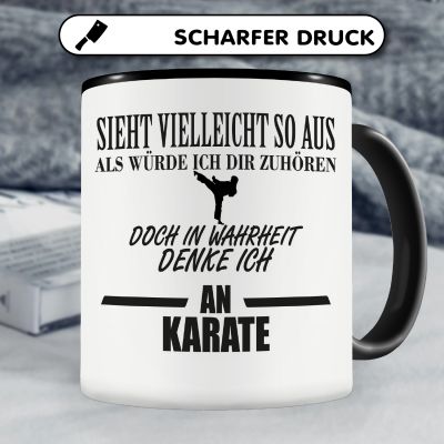 Tasse mit dem Motiv Ich denke an Karate - Ansicht 5