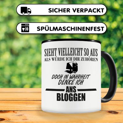 Tasse mit dem Motiv Ich denke ans Bloggen - Ansicht 4