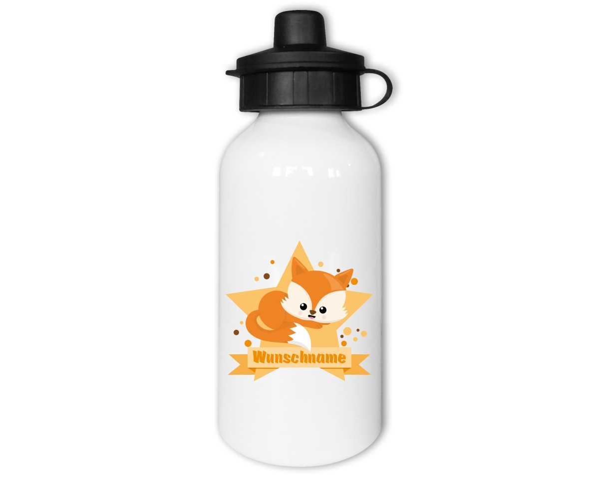 Trinkflasche mit Kinder Motiven  Modellnummer 002514-035-000  orange