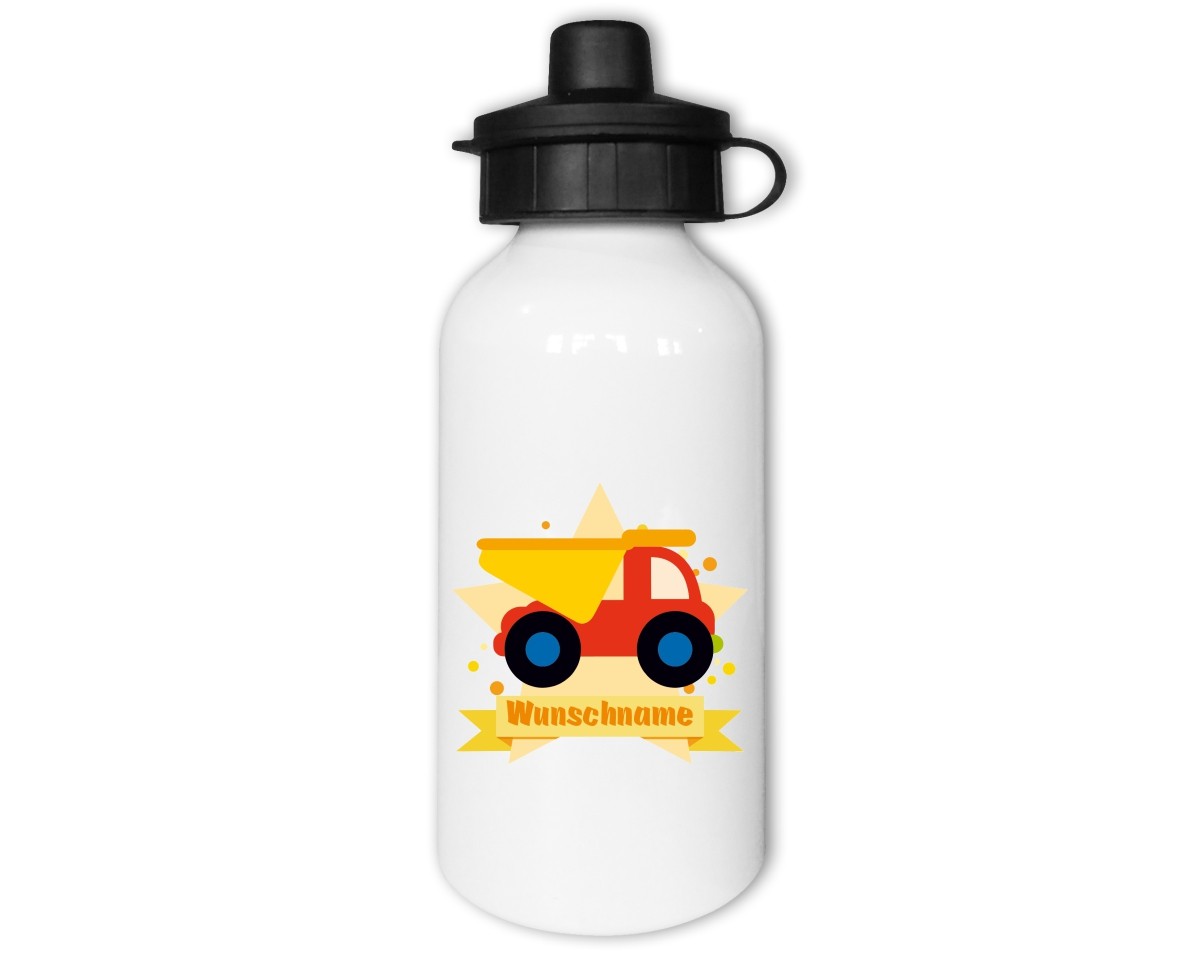 Trinkflasche mit Kinder Motiven  Modellnummer 002552-021-000  gelb