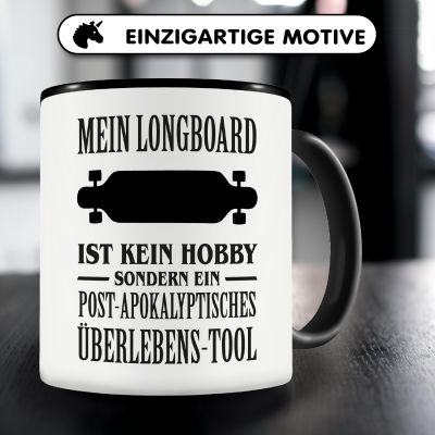 Tasse mit dem Motiv Mein Longboard ist kein Hobby - Ansicht 3