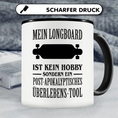 Tasse mit dem Motiv Mein Longboard ist kein Hobby - Ansicht 5