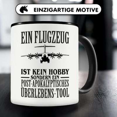 Tasse mit dem Motiv Ein Flugzeug ist kein Hobby - Ansicht 3