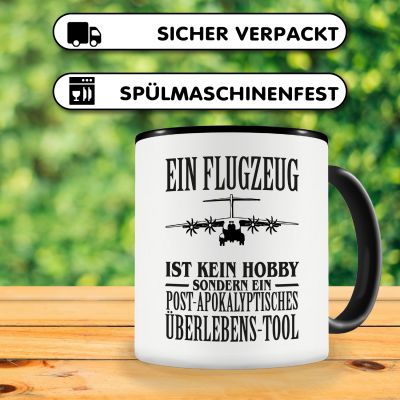 Tasse mit dem Motiv Ein Flugzeug ist kein Hobby - Ansicht 4