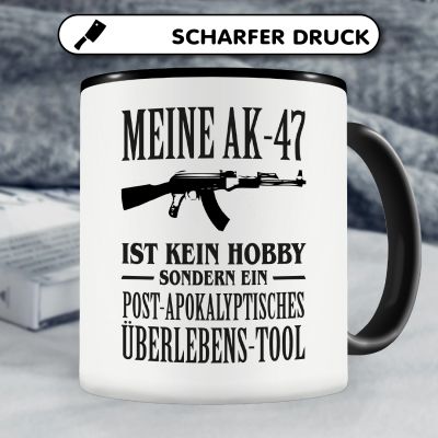 Tasse mit dem Motiv Meine AK-47 ist kein Hobby - Ansicht 5