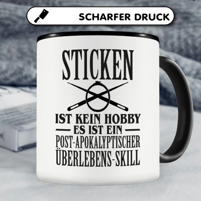 Tasse mit dem Motiv Sticken ist kein Hobby - Ansicht 5