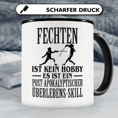 Tasse mit dem Motiv Fechten ist kein Hobby - Ansicht 5