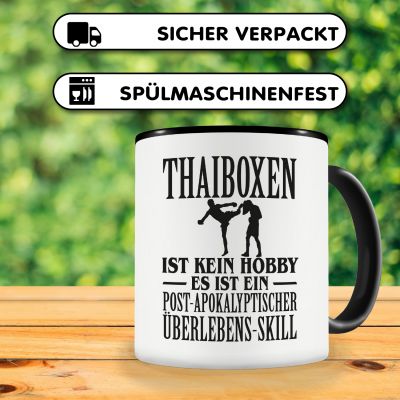 Tasse mit dem Motiv Thaiboxen ist kein Hobby - Ansicht 4