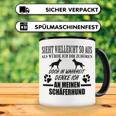 Tasse mit dem Motiv Ich denke an meinen Schferhund - Ansicht 4