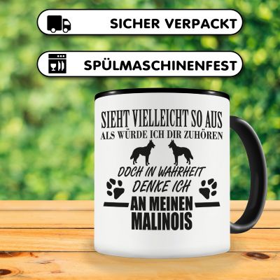 Tasse mit dem Motiv Ich denke an meinen Malinois - Ansicht 4